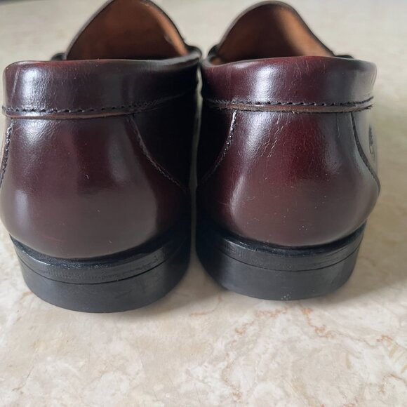 VTG Timberland Sz 9 W Men\'s Cordovan Leather Penny Loafers Made in USA main image 9